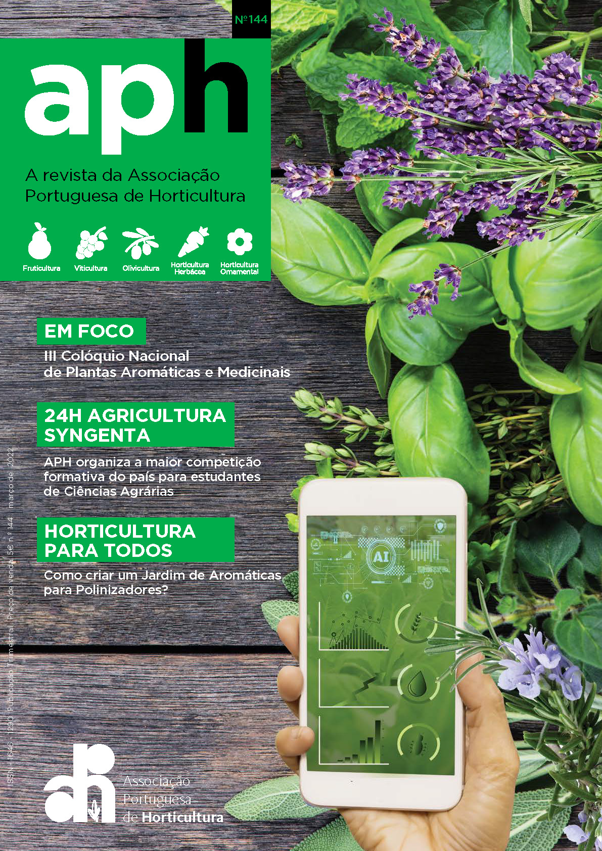 Plantas Aromáticas e Medicinais e Agricultura 4.0 em destaque na Revista da APH
